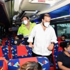 Los controles incluyeron la verificación del aforo dentro de los buses.