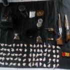 Las evidencias que decomisó la policía.