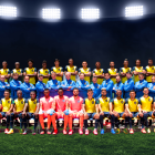La selección ecuatoriana que juega en los partidos de las eliminatorias.