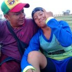 Vianca junto a su papá Ricardo Posligua, quien la apoya en todo lo que emprende su hija.