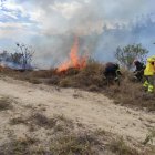 Grandes extensiones de vegetación siguen siendo afectadas por las llamas.