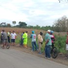 Darwin Narváez Montes, al parecer, no pudo coger bien la curva y se fue hacia una zanja.