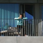 Cristiano Ronaldo realiza cuarentena en su domicilio de Turín, Italia.