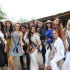 Candidatas a Miss Ecuador 2020 en uno de sus recorridos.