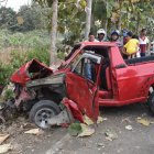 El joven iba en una motocicleta cuando se impactó con una camioneta.