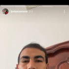Junior Sornoza, cuando contaba lo del robo en las historias de Instagram.