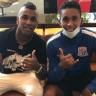 Los ecuatorianos Miler Bolaños (i) y Fidel Martínez, son dos de las últimas contrataciones del Shanghai Shenhua