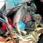 Las víctimas quedaron atrapadas en el vehículo.