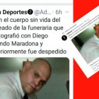 La muerte de Maradona y las reacciones de dolor en todo el mundo han llegado acompañadas de noticias falsas.