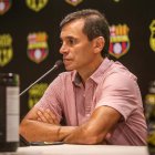 Fabián Bustos DT de Barcelona, queda motivado para el Clásico del Astillero.