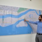 Juan Emilio Kronfle, gerente general de la ATS, indicó que desde la central se monitoreará todo el cantón.