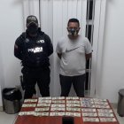 El sospechoso fue llevado a la Fiscalía junto con las evidencias.