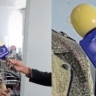 Así lució el micrófono con el preservativo.