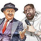 Dos íconos de la 'quiteñidad'. A la izquierda, el legendario Don Evaristo y a su derecha, Jalál DuBois, uno de los referentes 'chullas' de la última década.