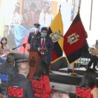 La sesión solemne se realizó en la Plaza Victoria, en San Roque, centro de Quito.