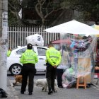 Los gendarmes de la zona patrullan el sitio donde se registró el ajusticiamiento. El hombre fue llevado a una casa de salud.