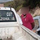 Momentos en que el exjugador era detenido por la policía.