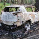 Este carro fue encontrado a poca distancia de donde estaba el cadáver.