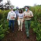 Las autoridades recorrieron algunos lugares de las islas.