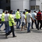 Dos de los seis detenidos este viernes tienen antecedentes penales, según informó la Policía.