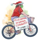 La profesora Carolina Espinoza se hizo conocida por ir a las casas de sus alumnos en bici durante la cuarentena.