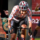 Carlos Góngora, Richard Carapaz y Ángel Mena.