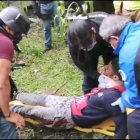 El supuesto secuestrador se fracturó las piernas cuando saltó de una terraza para huir de los uniformados.