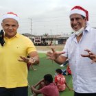 Cevallos y Moeller se unieron  para una labor social en este popular sector de Guayaquil.