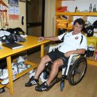 Don Berna Zambrano en su oficina del Monumental, donde tenía toda la utilería.