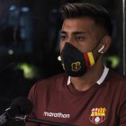 Sergio López hablando con la prensa vía zoom desde Manta.

Sergio López hablando con la prensa vía zoom desde Manta.