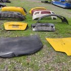 Las piezas de autos halladas por la Policía en operativos de control vehicular en las calles de Guayaquil