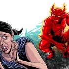 Mishele sintió que un espectro la estaba vigilando.