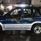 El carro fue abandonado en el Suburbio de Guayaquil.