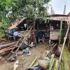 Sergio Cruz estaba preparando encebollado para vender cuando ocurrió la desgracia.