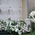 Bóveda donde descansa el cuerpo del presentador de televisión.