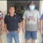 Los sospechosos fueron detenidos la noche del pasado miércoles en la vía El Triunfo-Guayaquil.