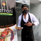 El árbitro manabita Roddy Zambrano comparte su sazón en el restaurante Zafrani, uno de sus sueños cumplidos.