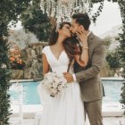 Dayanara Peralta y Jonatha Estrada se casaron el sabado 30 de enero por lo civil en una boda íntima a la que solo acudieron sus familiares y amigos mas cercanos