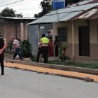 La Policía realizó varias acciones donde ocurrió el doble crimen.