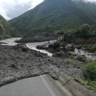 Una de las fotos difundidas sobre el desastre que afecta a una zona del cantón Chunchi.