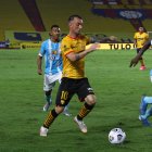 Damián Díaz fue titular en el duelo amistoso entre Barcelona y 9 de Octubre.