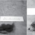 La muñeca, hecha de madera, estaba incrustada en la pared de una chimenea junto con un mechón de cabello.