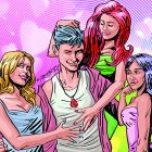 Hombre engaña a su pareja con muchas mujeres.