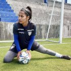 Irene Tobar arquera de Dragonas de Independiente del Valle.