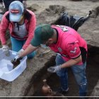 En enero de este año descubrieron un anillo de metal, osamentas  y piedras.