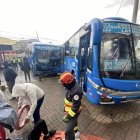 Ocho personas resultaron heridas en accidente.