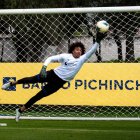 El arquero Erik Viveros tiene 25 años y llegó a Liga de Quito de la mano del exfutbolista Nixon Carcelén.