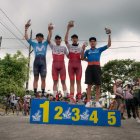 David Villarreal (i) se impuso en la categoría élite de la Vuelta a las Comunidades.