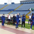 Quito 19 de febrero 2021. Universidad Católica de Quito recibe al Club Deportivo Olmedo por la fecha #1 del Campeonato Nacional LigaPro.
APIFOTO/DANIEL MOLINEROS