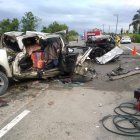 El choque entre dos vehículos dejó sin vida a 8 personas.